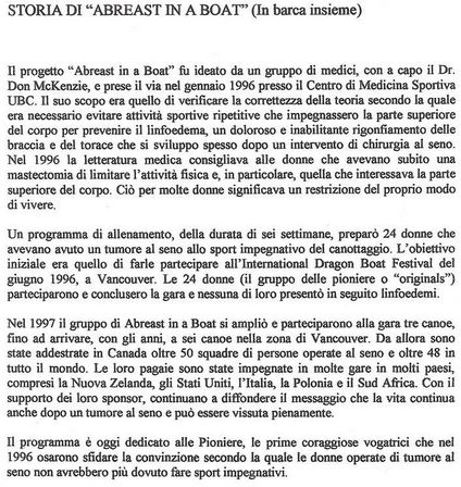 La Storia di Abreast In A Boat